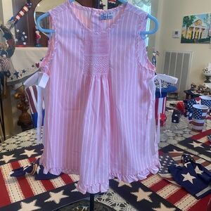 Orient Expressed Inc Smocked Girls Top size 5